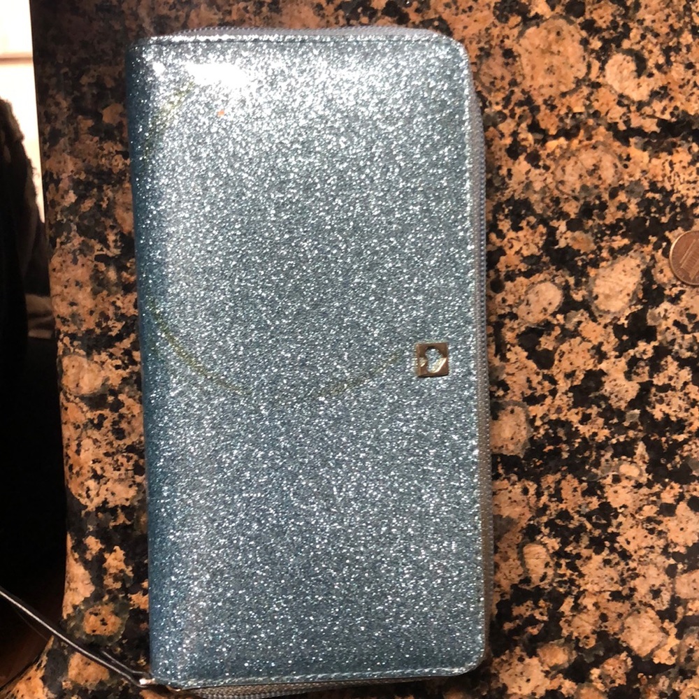 Blue Glitter Kate Spade Wallet